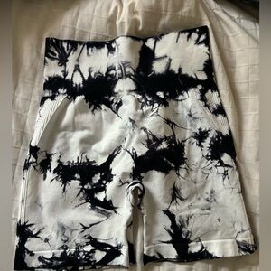 Black and white tie-dye